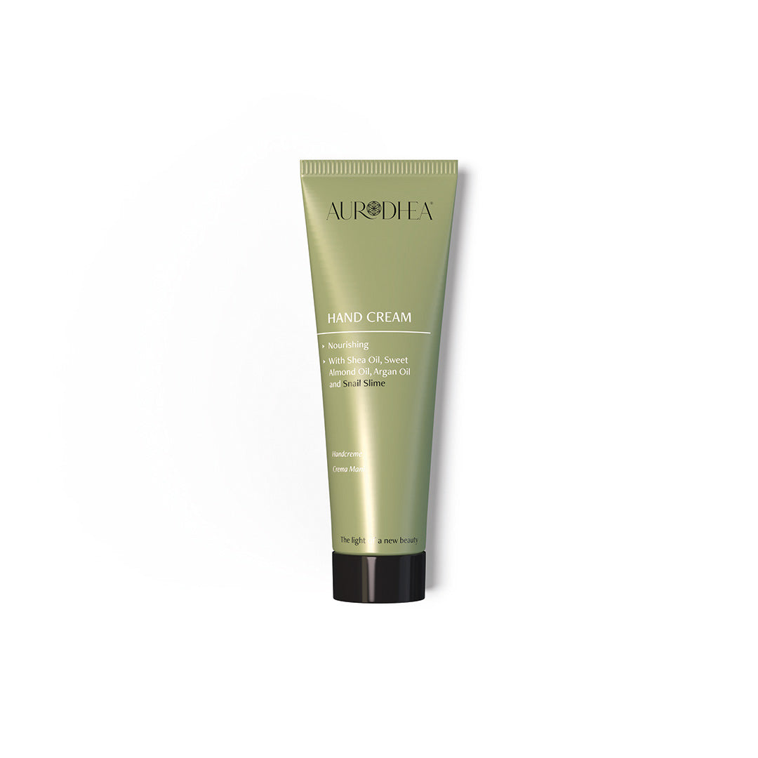 Handcreme mit Schneckenschleim