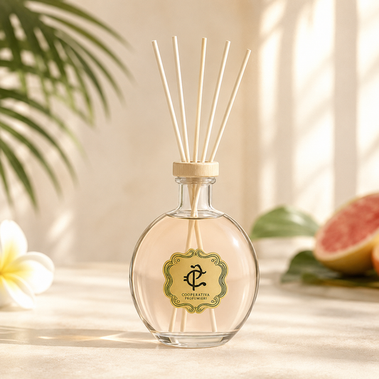 Cooperativa Profumieri Fruity Blend Diffuser mit Holzstäbchen und fruchtigen Akzenten
