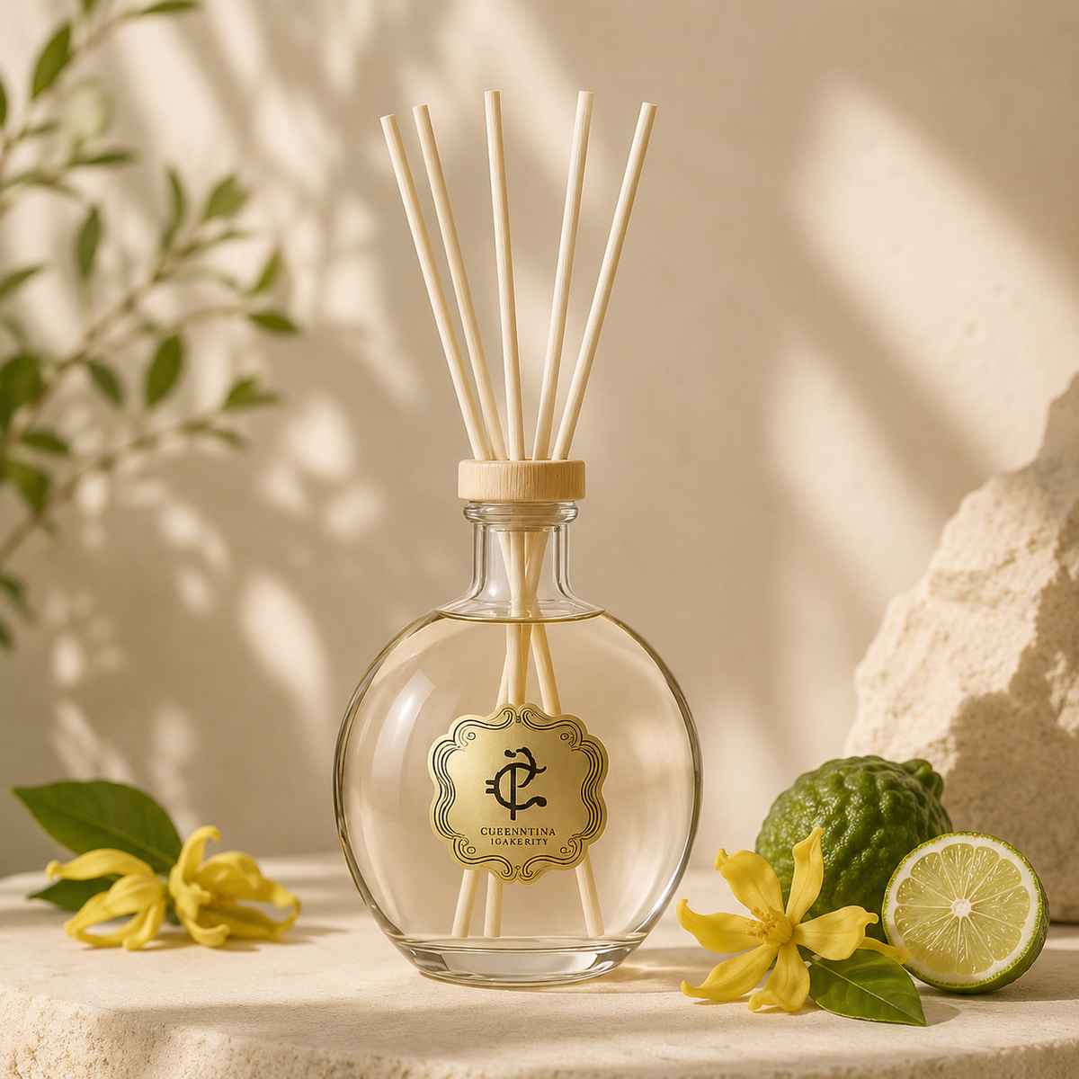 Cooperativa Profumieri Mystic Ylang Diffuser mit Ylang-Ylang-Blüten und Limette